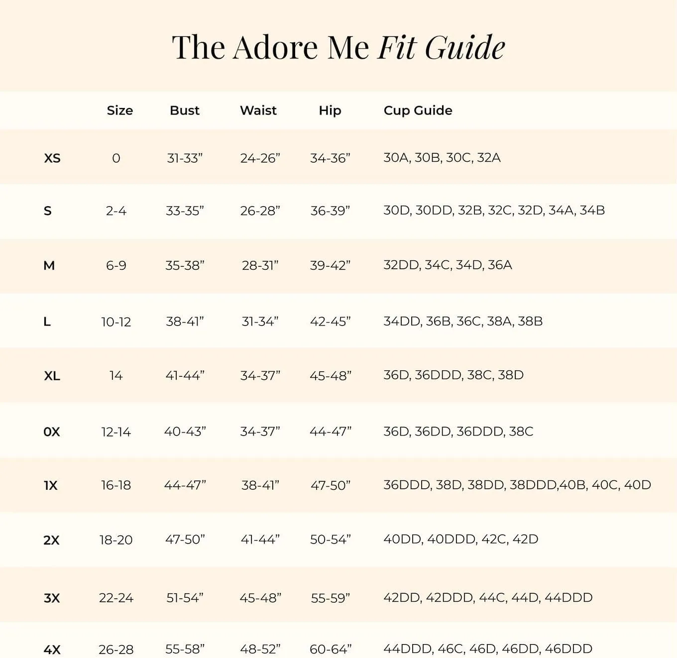 Adore Me Primrose Slip - XS-4X Regular & Plus-Size Slip Dress Lingerie With Lined Cups, Lace & Adjustable Straps