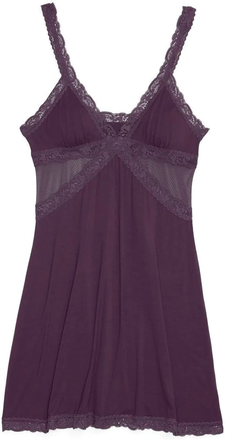 Adore Me Primrose Slip - XS-4X Regular & Plus-Size Slip Dress Lingerie With Lined Cups, Lace & Adjustable Straps