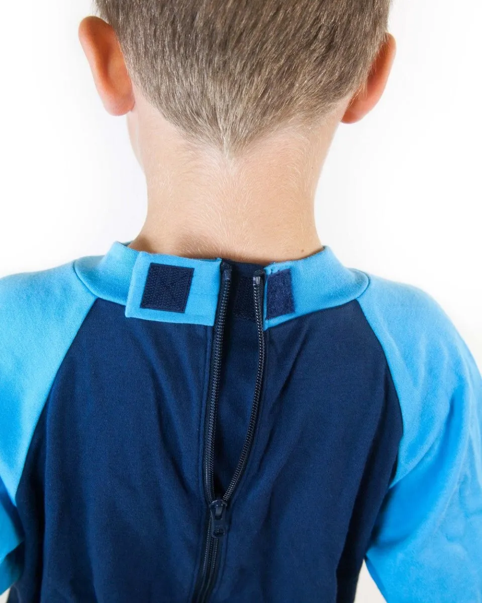 All-In-One Zip Back Fastening Cotton Pyjama