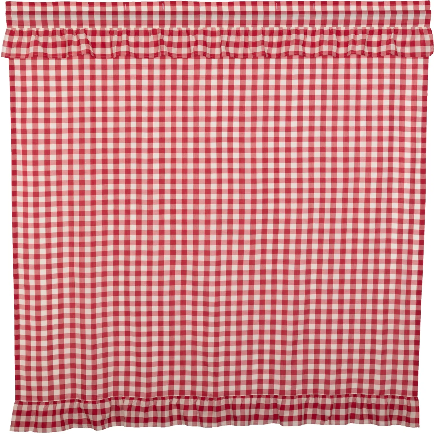 Annie Buffalo Check Ruffled Shower Curtain 72x72