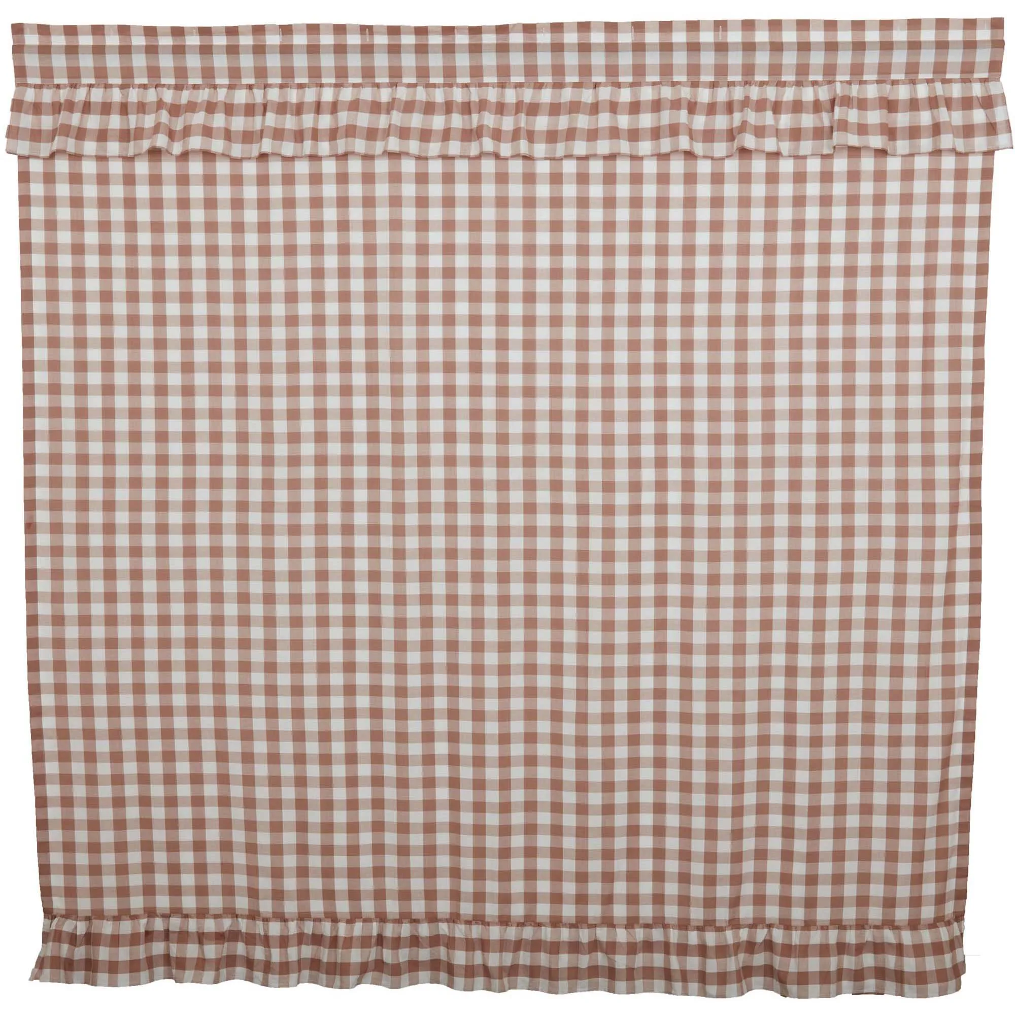Annie Buffalo Check Ruffled Shower Curtain 72x72