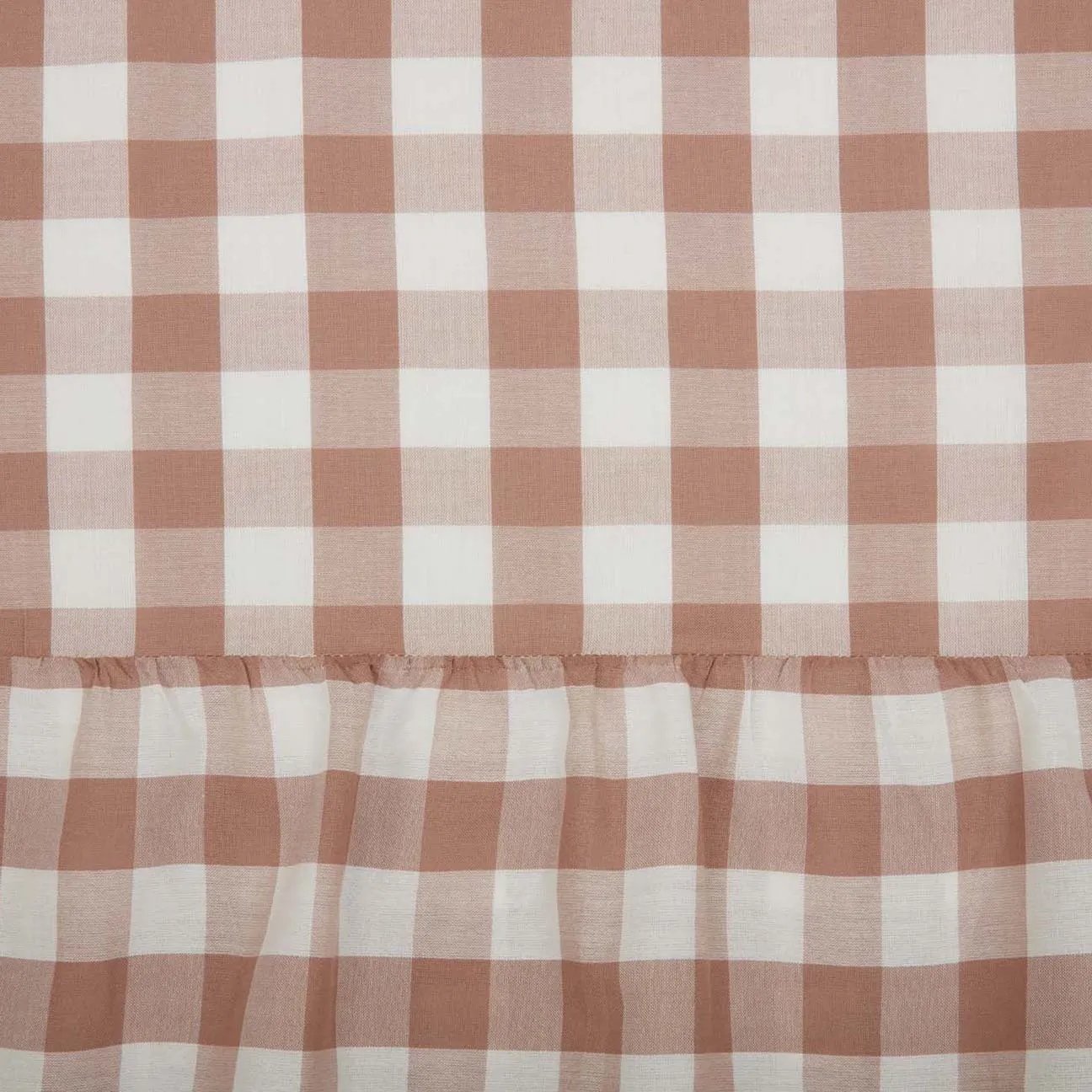 Annie Buffalo Check Ruffled Shower Curtain 72x72