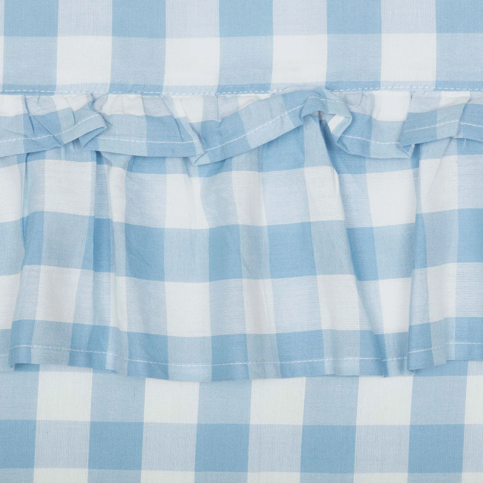 Annie Buffalo Check Ruffled Shower Curtain 72x72