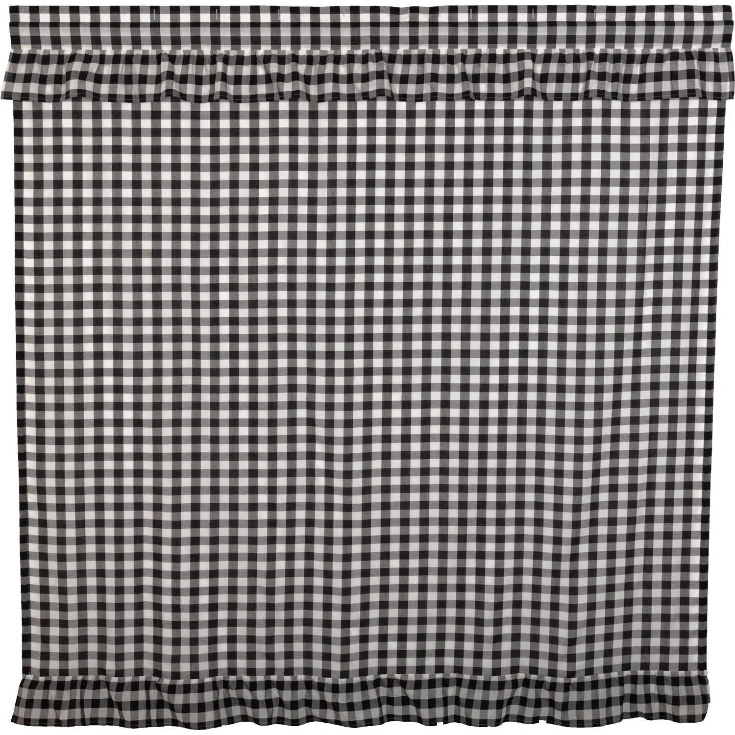 Annie Buffalo Check Ruffled Shower Curtain 72x72