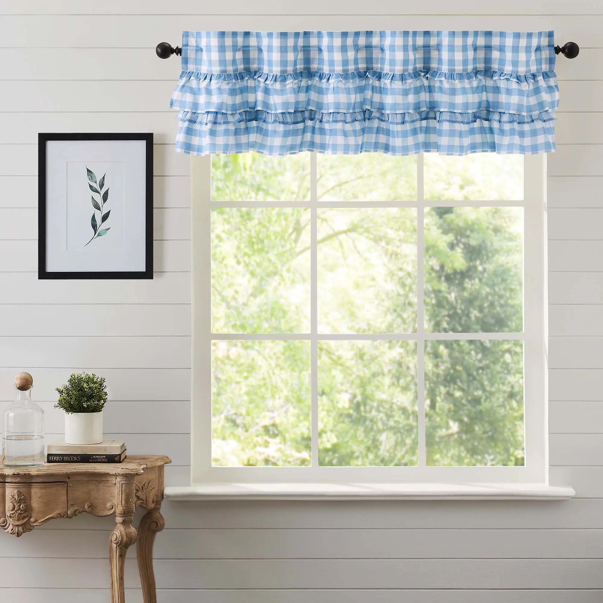Annie Buffalo Check Ruffled Valance