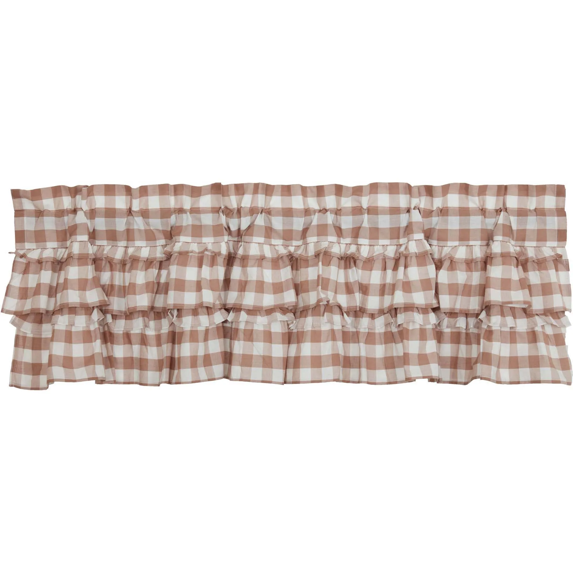 Annie Buffalo Check Ruffled Valance