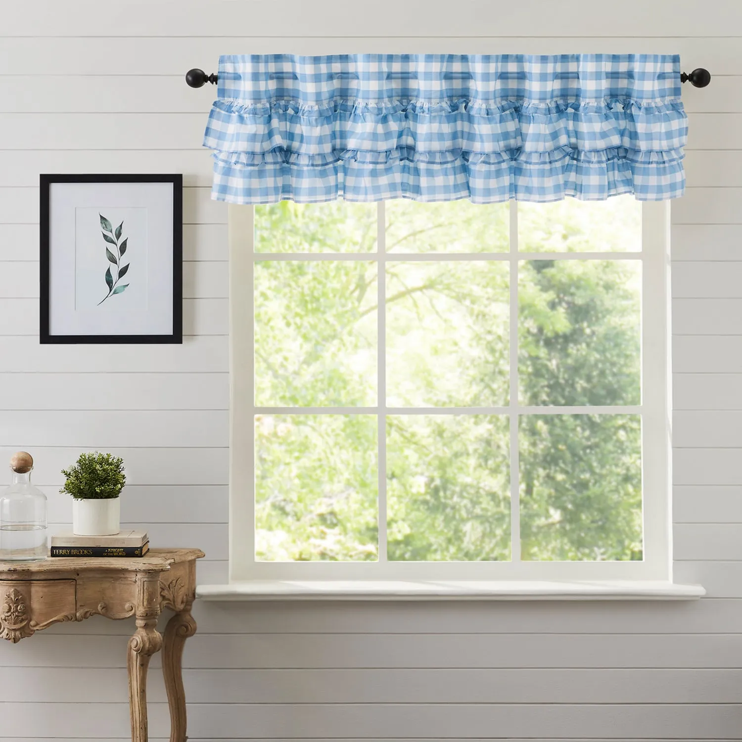 Annie Buffalo Check Ruffled Valance