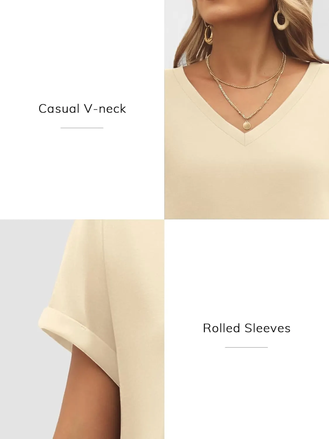 ATHMILE T Shirts Short Sleeve V Neck Tees for Women Fashion Tops Trendy Lightweight Casual Summer Outfits Clothes 2025 Beach