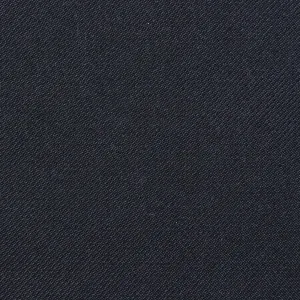 Black Twill Super 100's Wool Blend Suiting