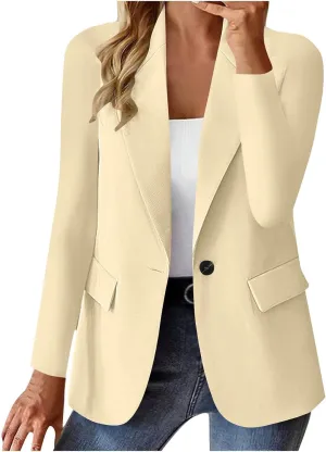 Blazers for Women Business Casual Comfy Open Front Jackets Work Lightweight Coat 2025 Trendy Summer Cardigan Suits