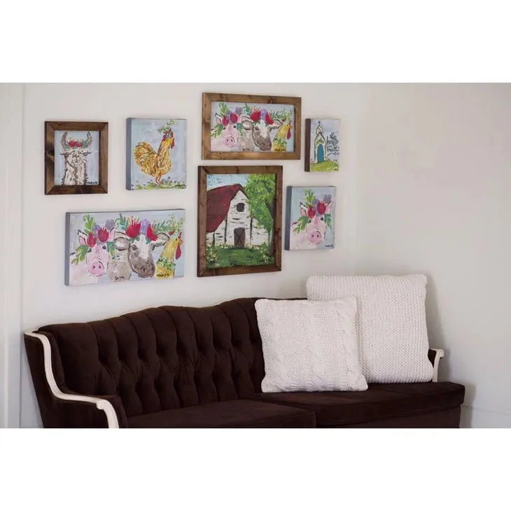 Boho Chicken - Wrapped Canvas