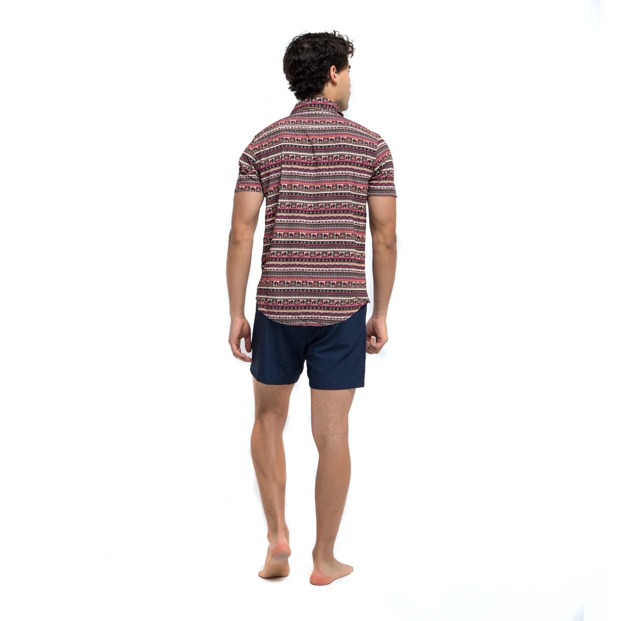 Boho Elephants - Rayon Stretch Shirt