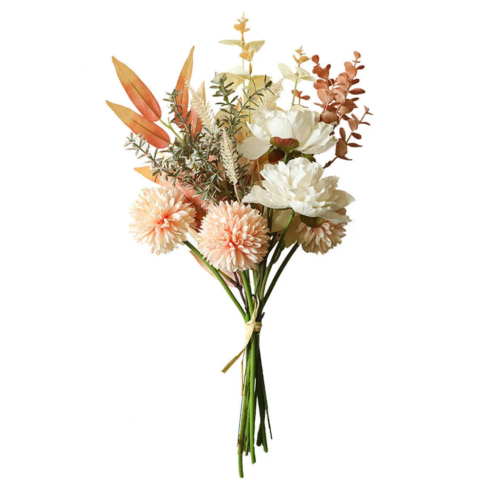 Bulk 17" Artificial Pink Flower Bouquet Arrangements Table Centerpieces Wholesale