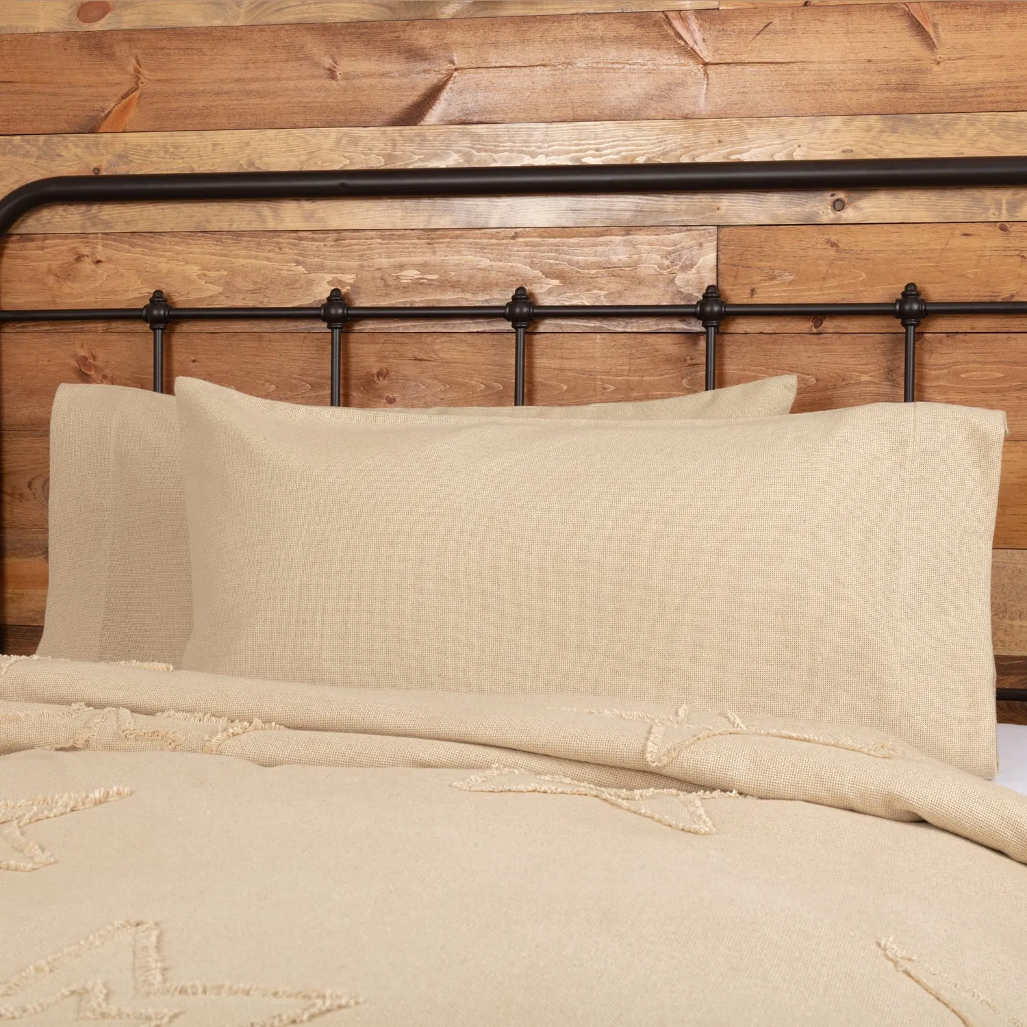 Burlap Pillow Case Set of 2
