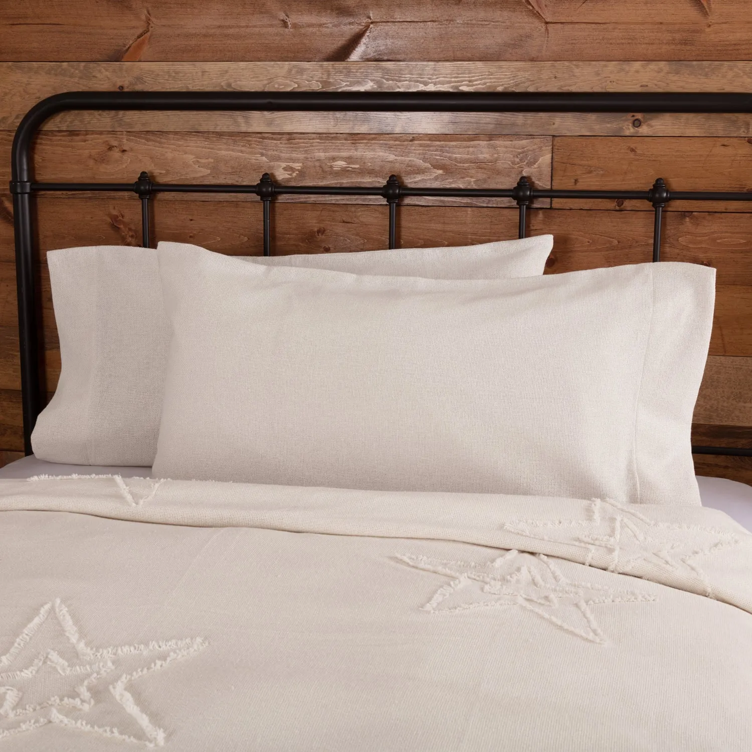 Burlap Pillow Case Set of 2