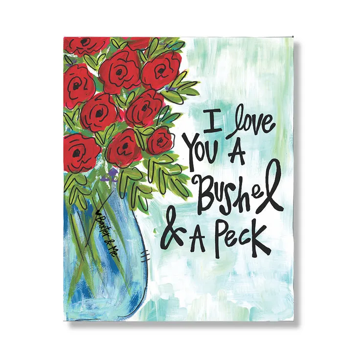 Bushel & A Peck - Wrapped Canvas