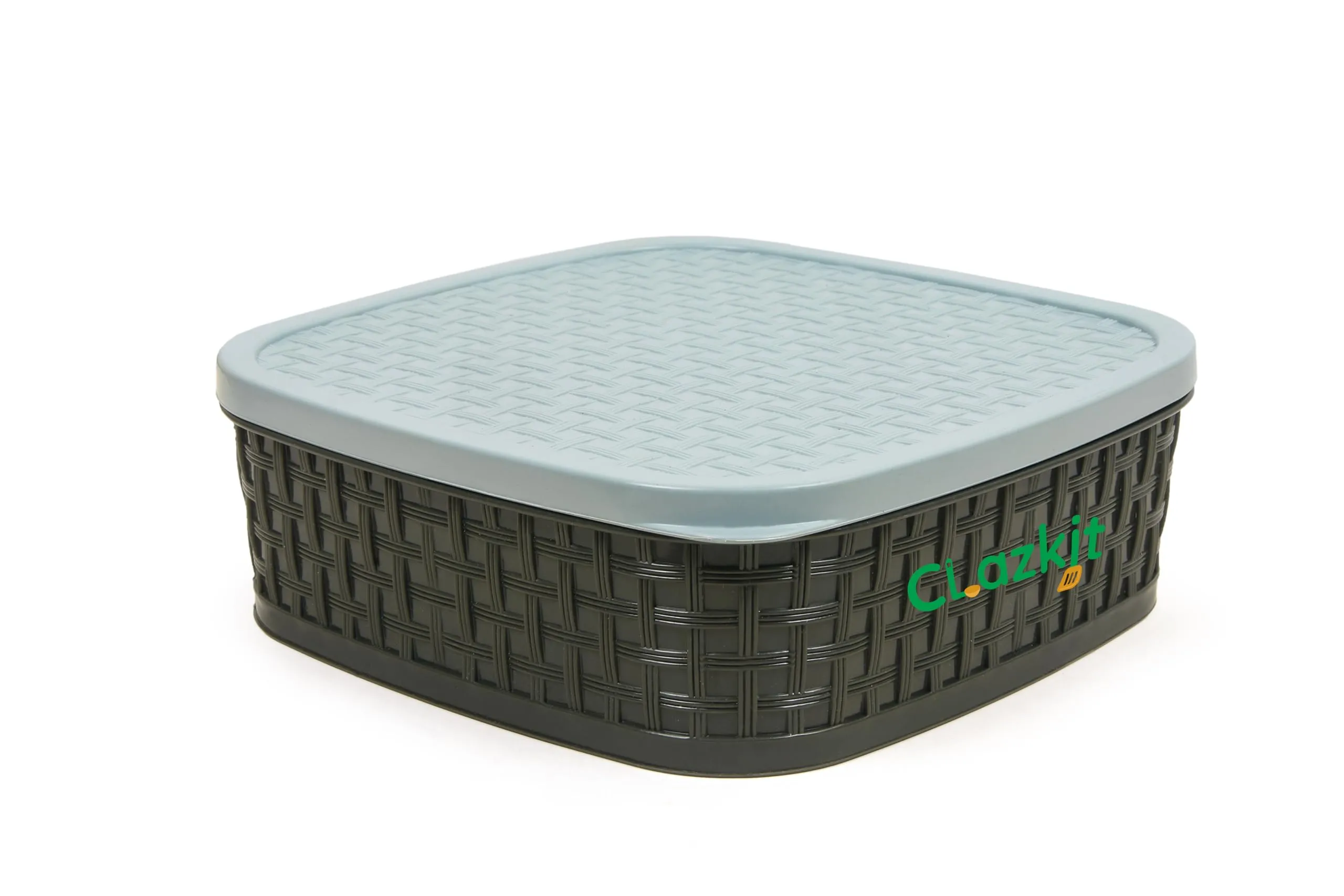 Clazkit Plastic Dry Fruit/Masala Box 4 Sections Multipurpose Box- Color May Vary