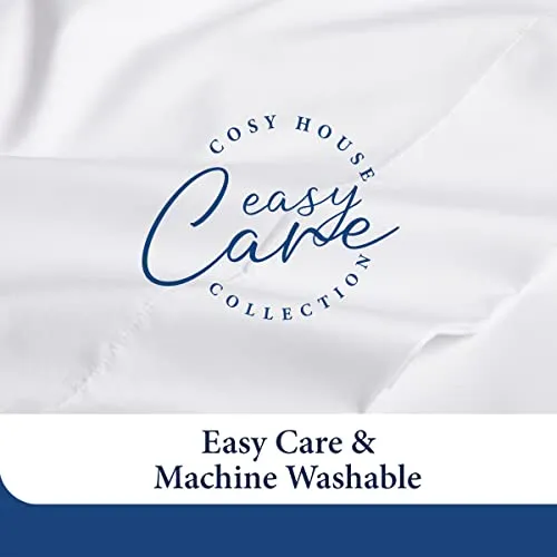 Cosy House Collection Luxury Bamboo Sheets - Blend of Rayon Derived from Bamboo - Cooling & Breathable, Silky Soft, 16-Inch Deep Pockets - 3-Piece Bedding Set - Twin XL, Chocolate
