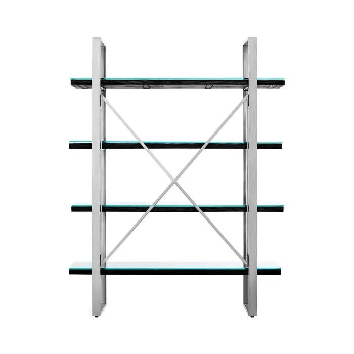 Dario Shelving Unit – Black Wood