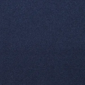 Dark Navy Blue Twill Super 100's Wool Blend Suiting