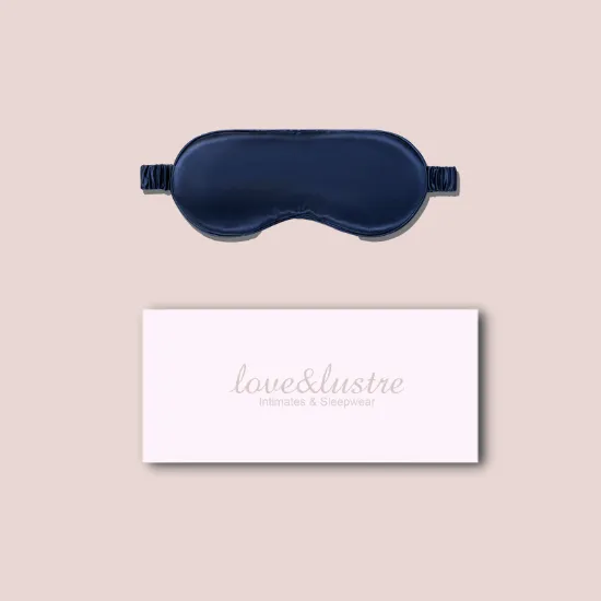 Gift Boxed - Silk Sleep Mask Navy