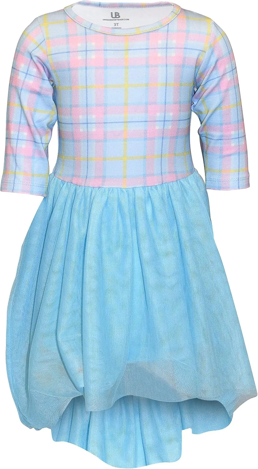 Girls Long Sleeve Tulle Tutu Dresses for Kid and Toddler