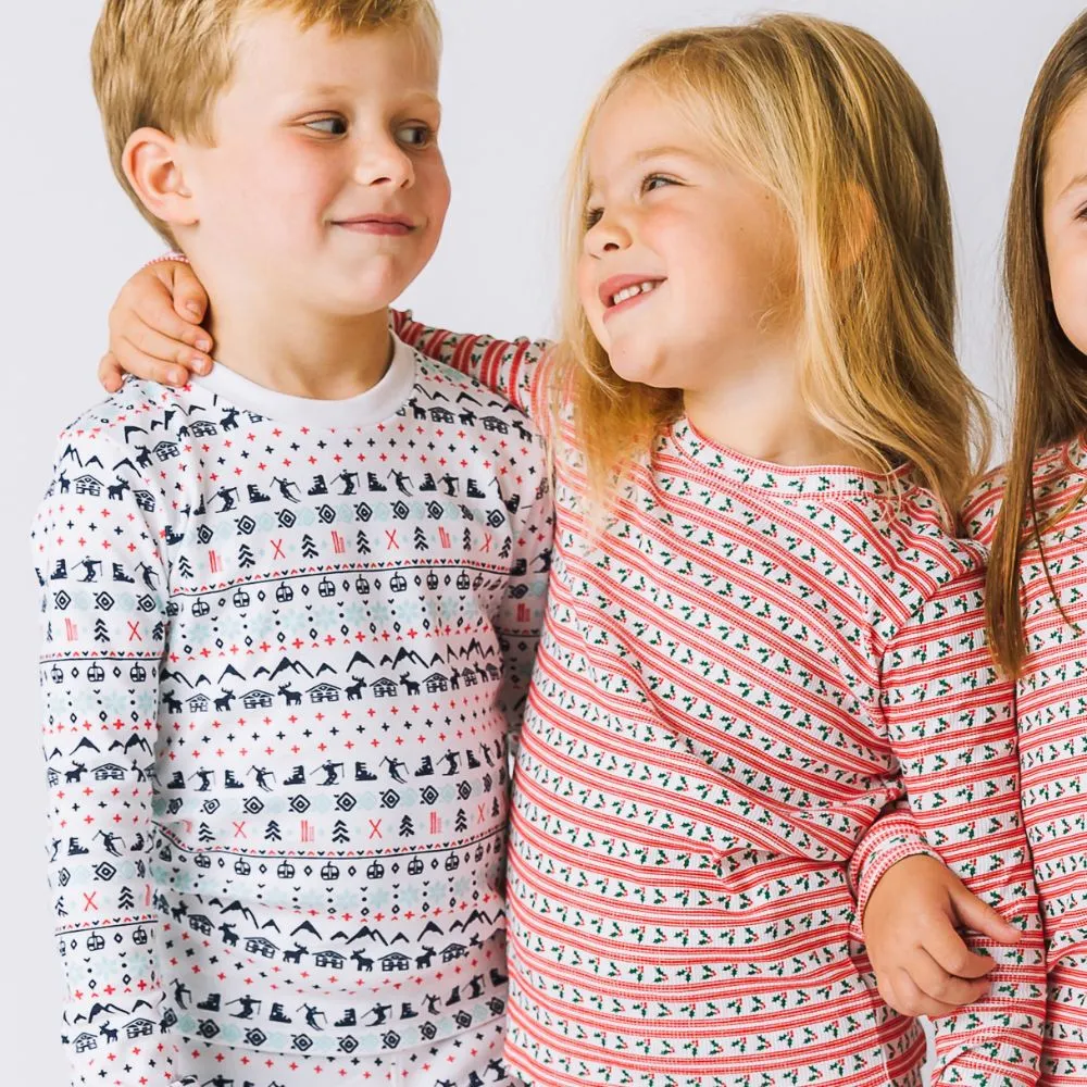 Holly Jolly Organic Long Sleeve Rib Set