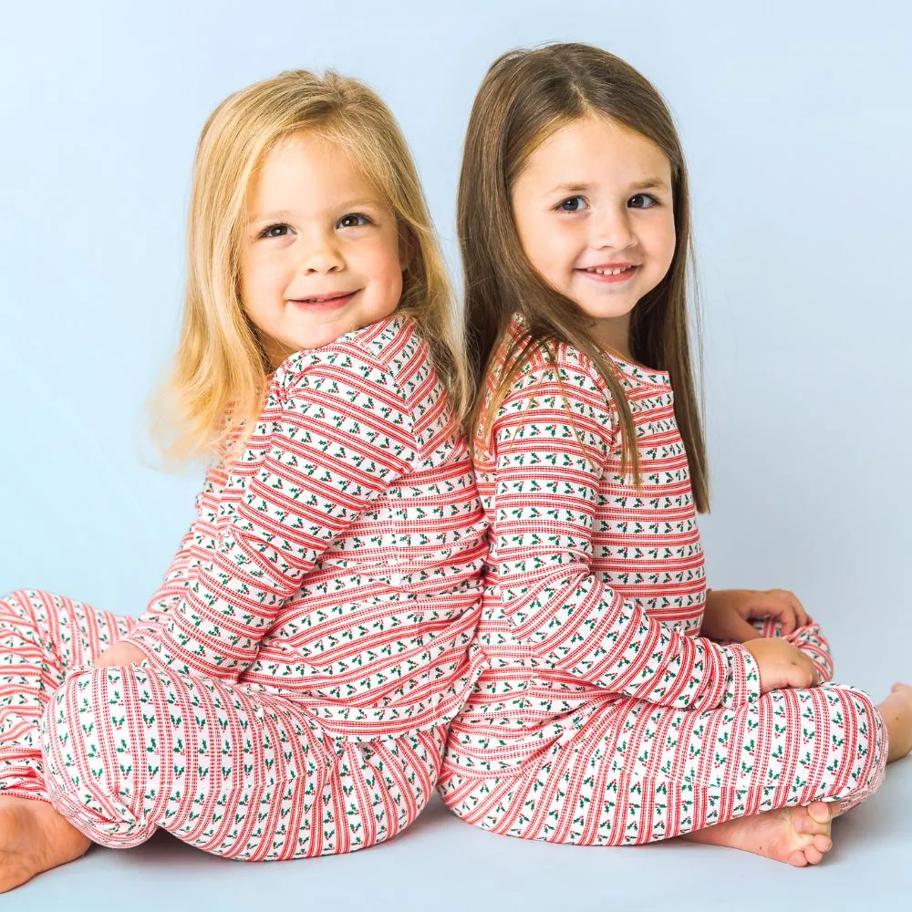 Holly Jolly Organic Long Sleeve Rib Set