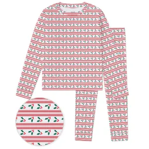 Holly Jolly Organic Long Sleeve Rib Set