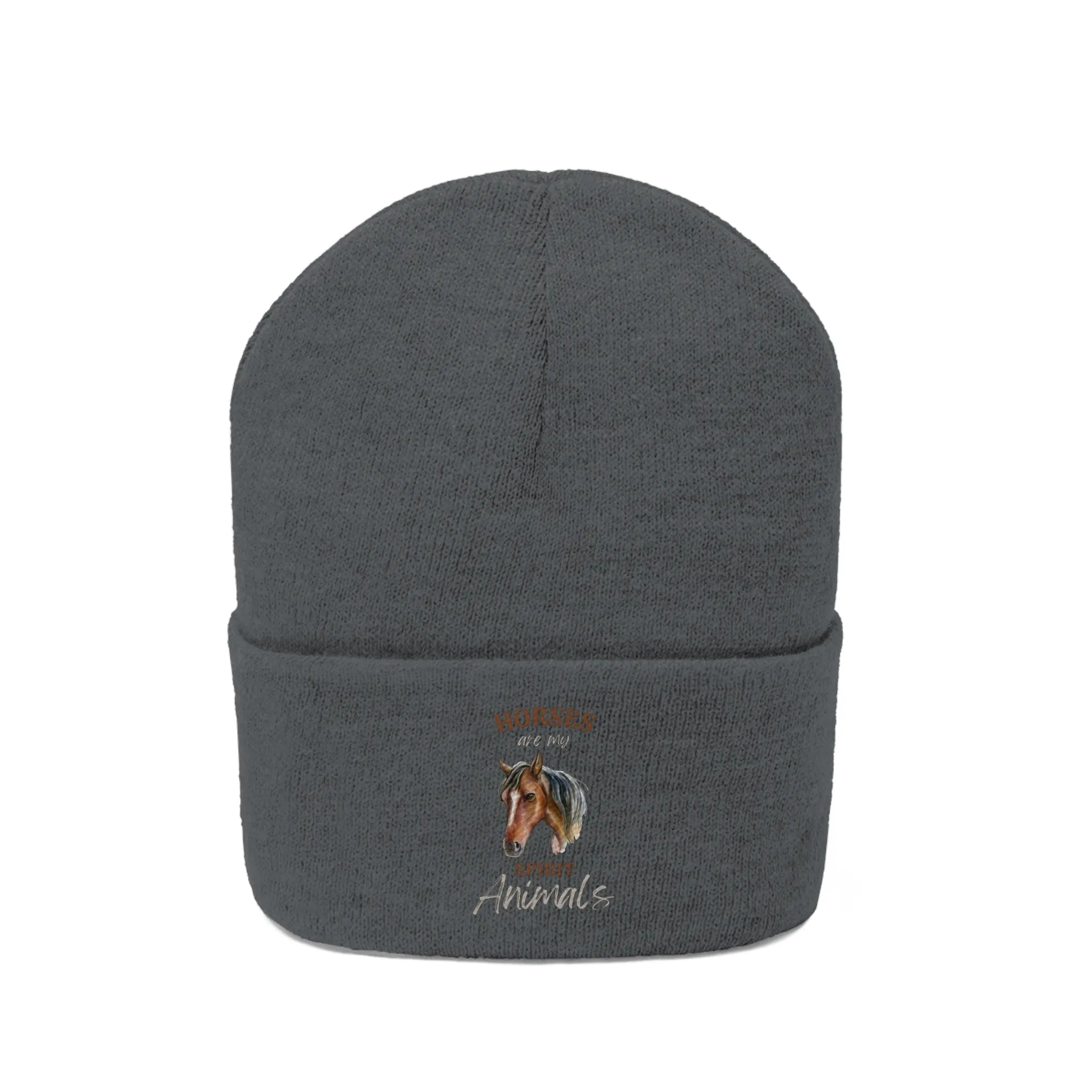 Horses are my Spirit Animals Horse POD Knit Beanie
