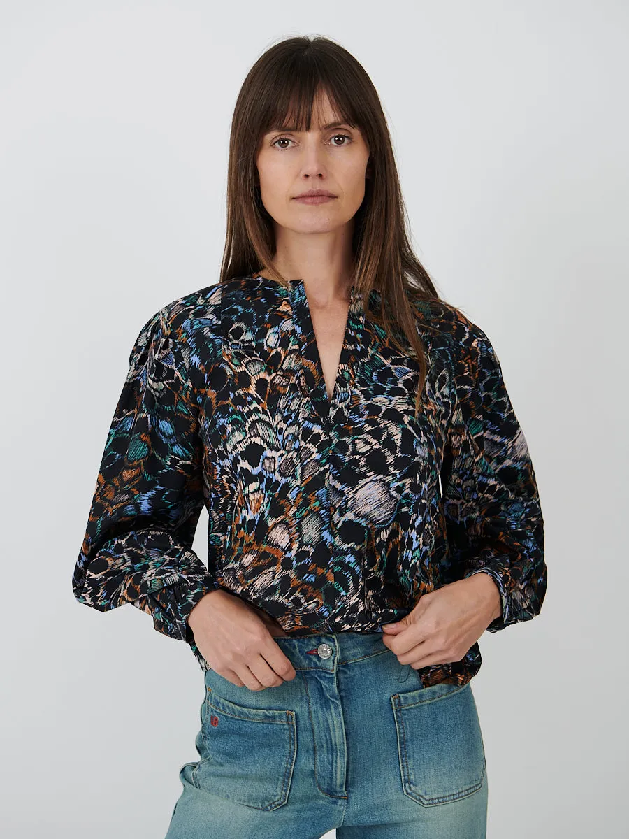 Ilara Blouse in Starling
