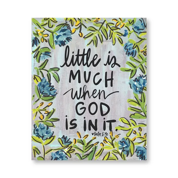 Little Is Much - Wrapped Canvas