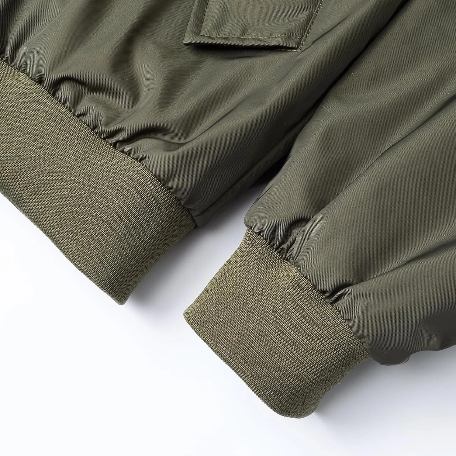 Men's Bomber Jacket Double Sided Coat Lightweight Casual Spring Fall Windbreaker Zip Up Coat with Pocket
