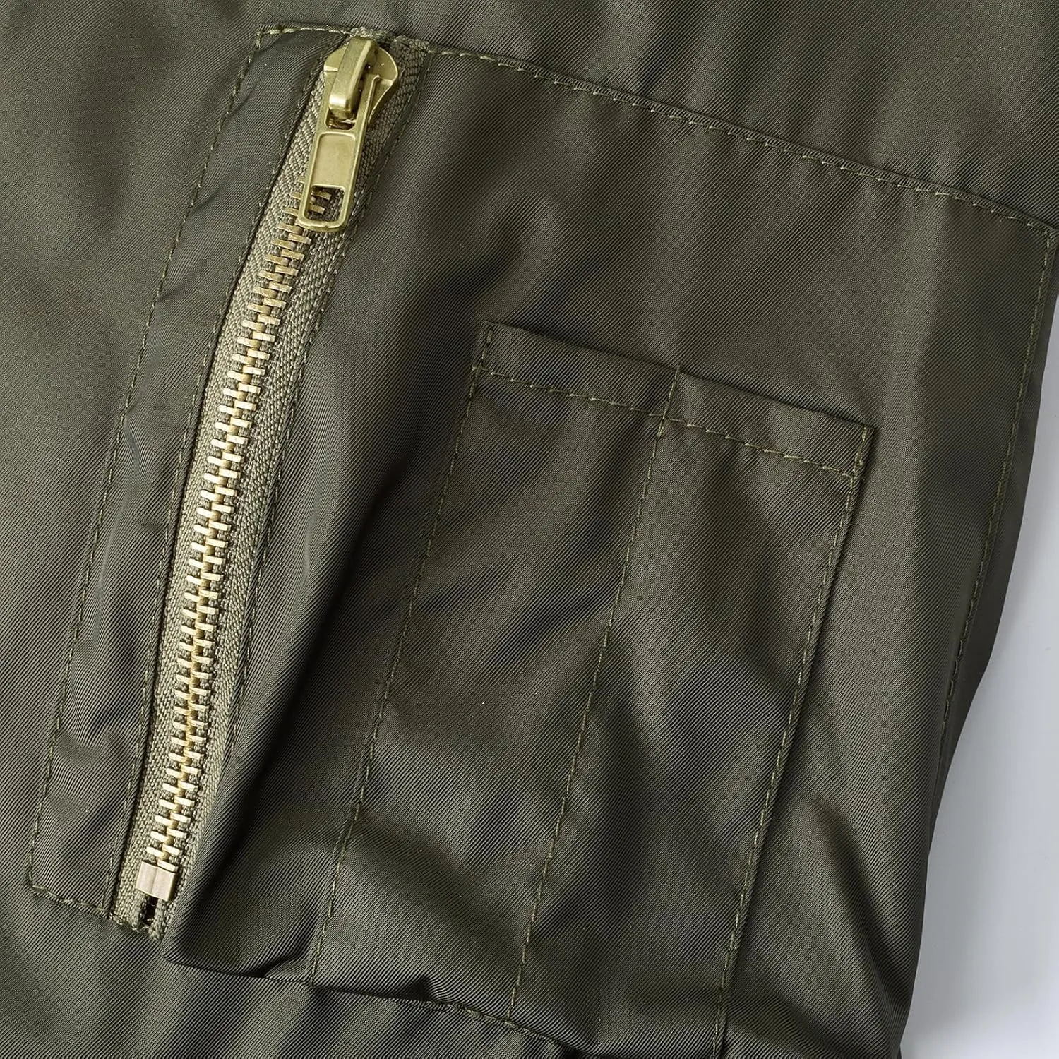 Men's Bomber Jacket Double Sided Coat Lightweight Casual Spring Fall Windbreaker Zip Up Coat with Pocket