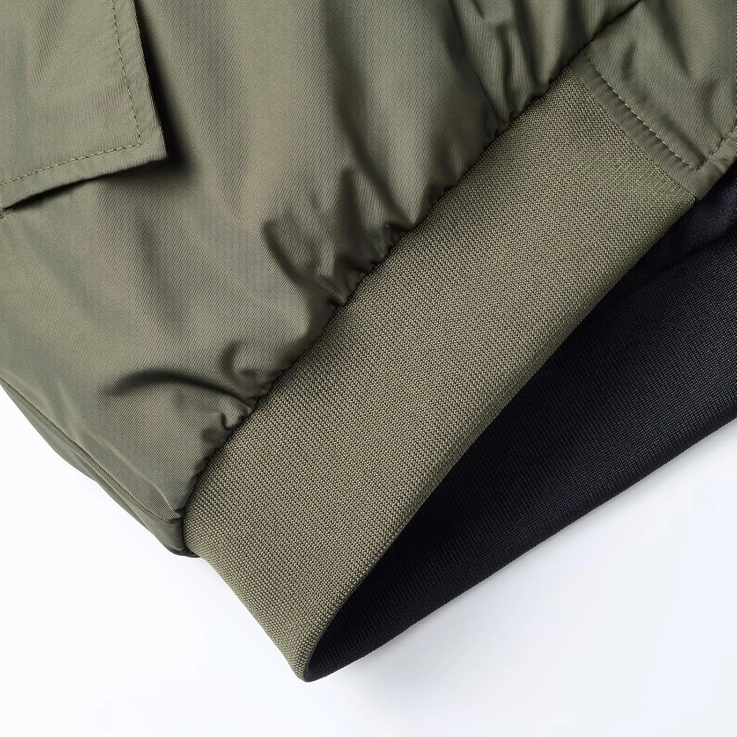 Men's Bomber Jacket Double Sided Coat Lightweight Casual Spring Fall Windbreaker Zip Up Coat with Pocket