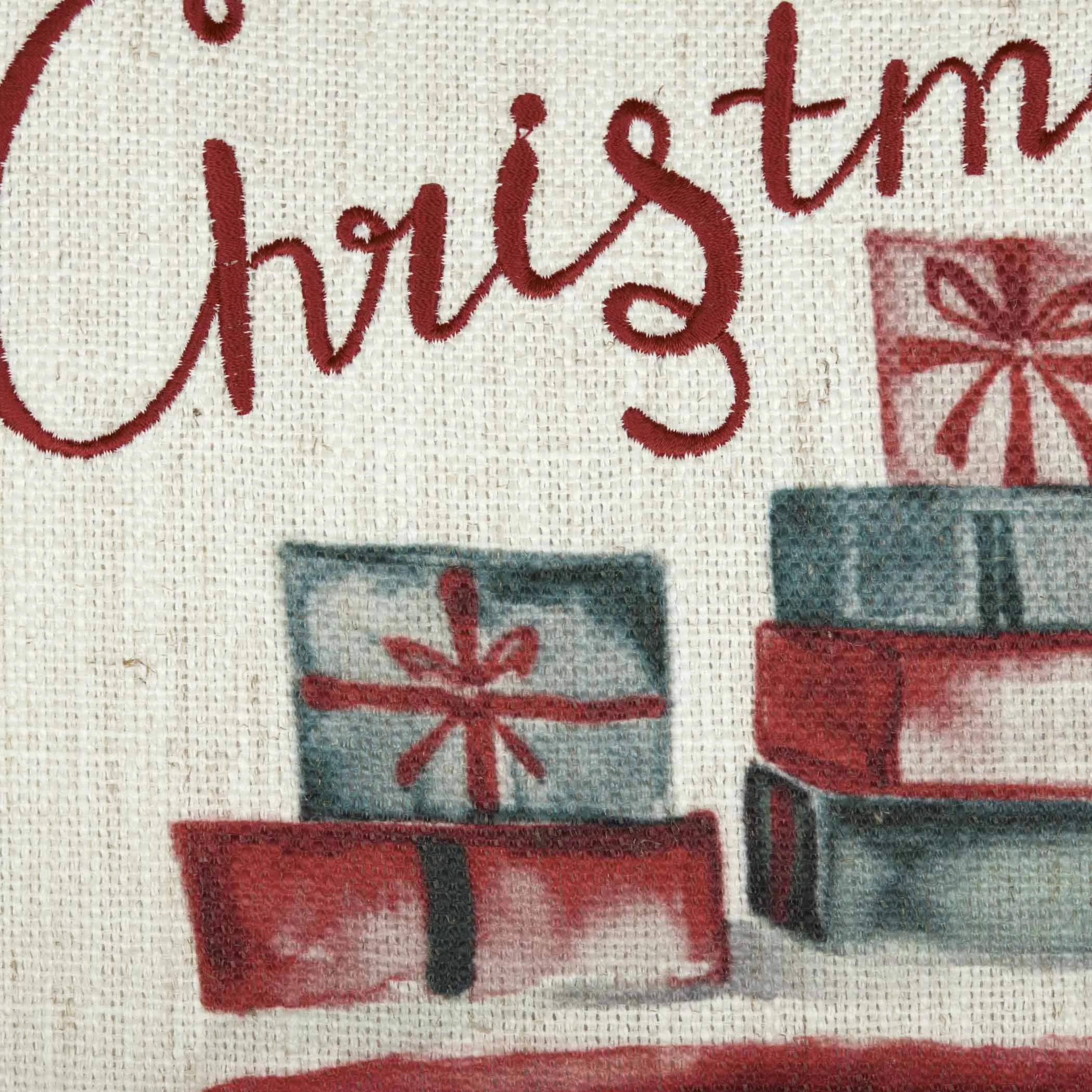 Merry Christmas Truck Pillow 18x18