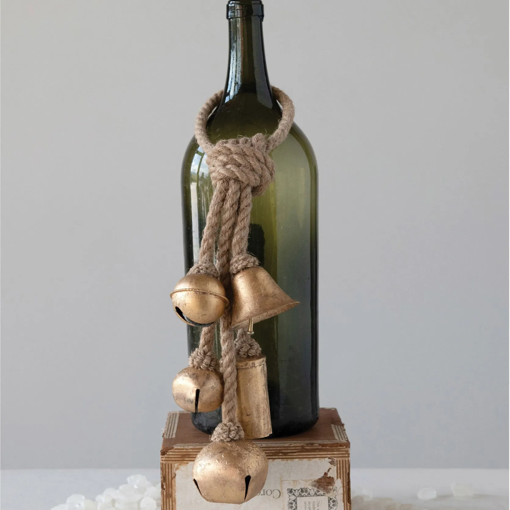 Metal Bells on Jute Hanger