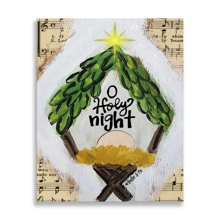 O Holy Night - Wrapped Canvas