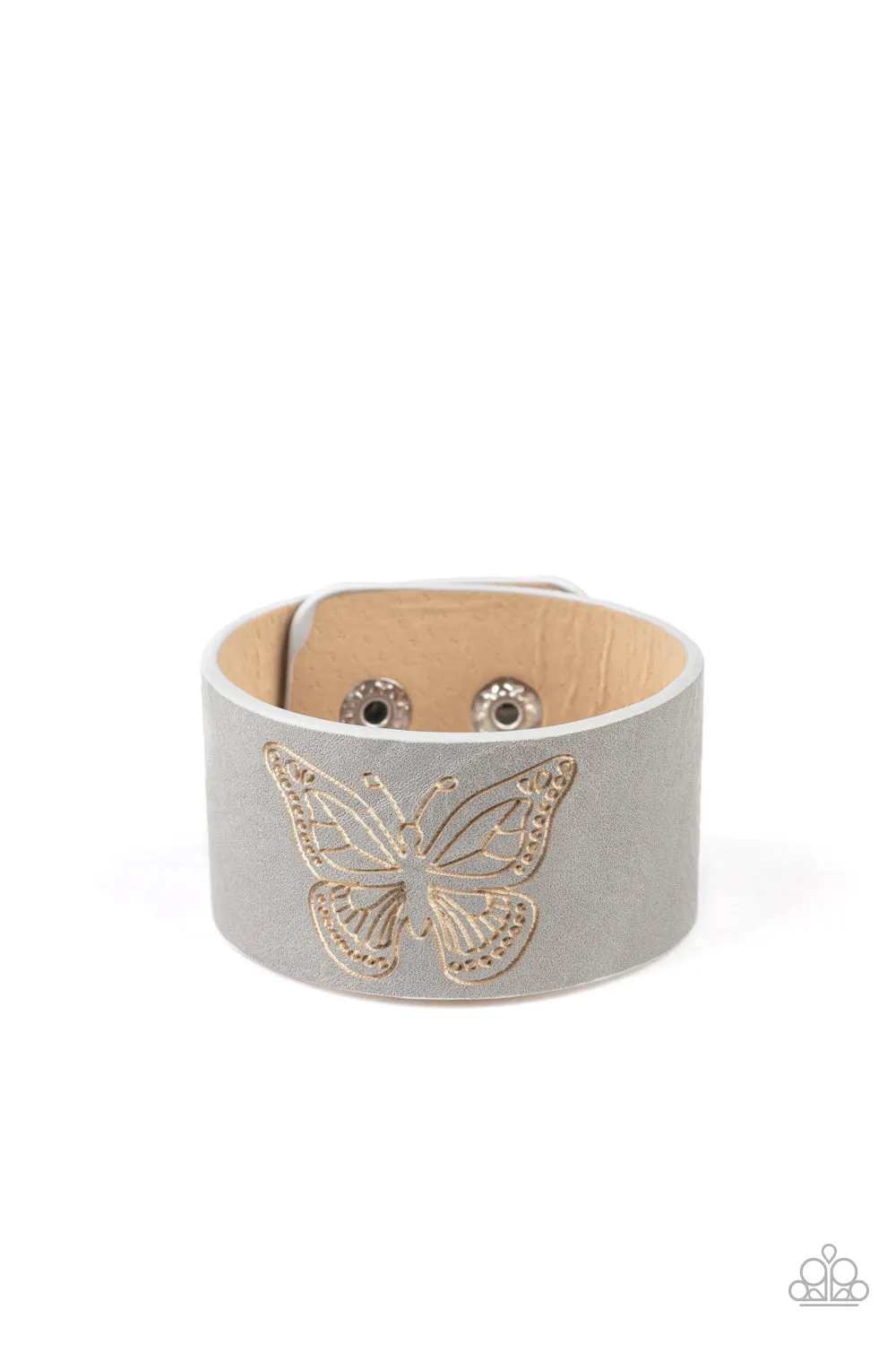 Paparazzi Flirty Flutter Bracelet Silver