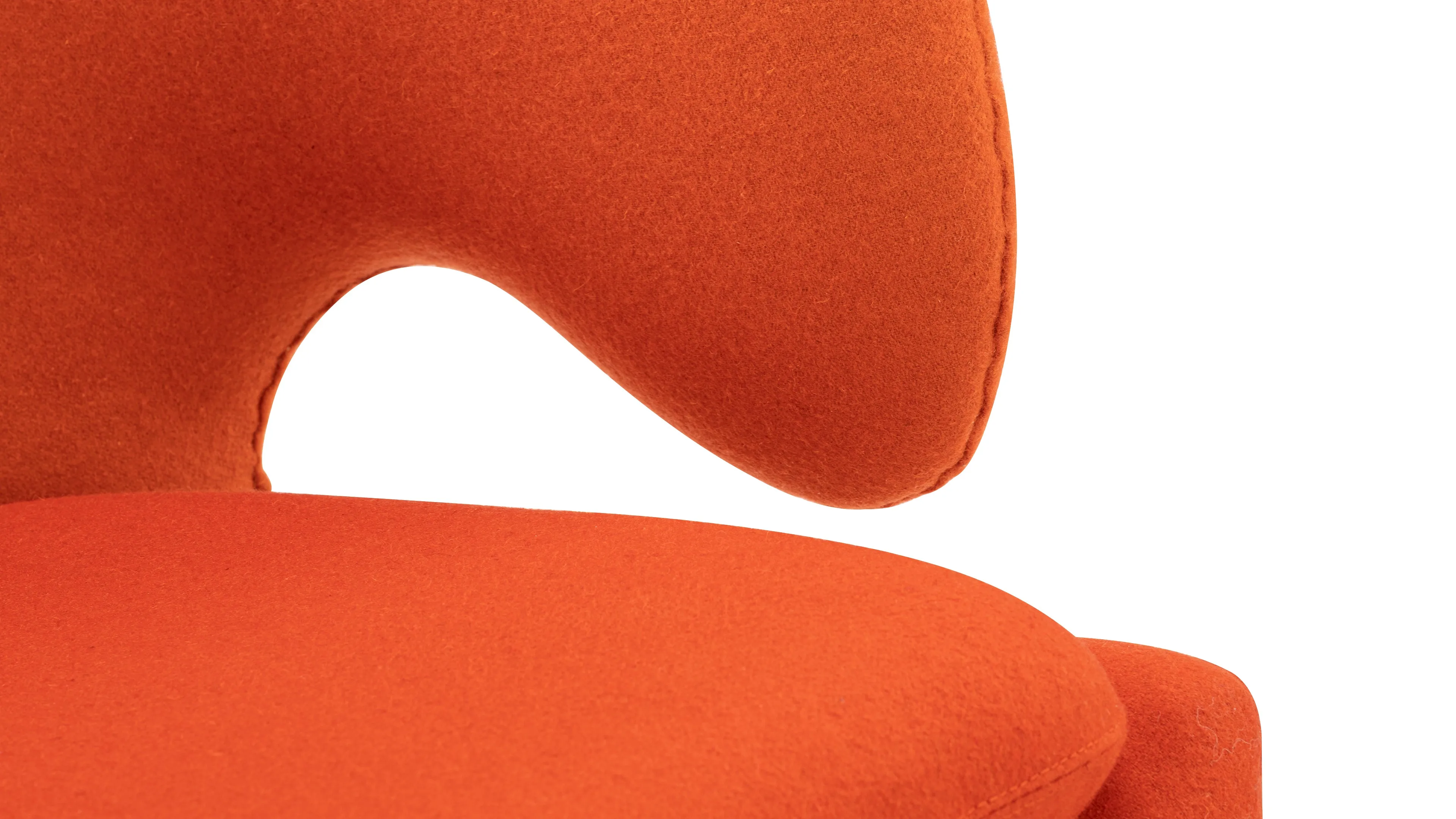 Pelican - Pelican Lounge Chair, Orange Wool