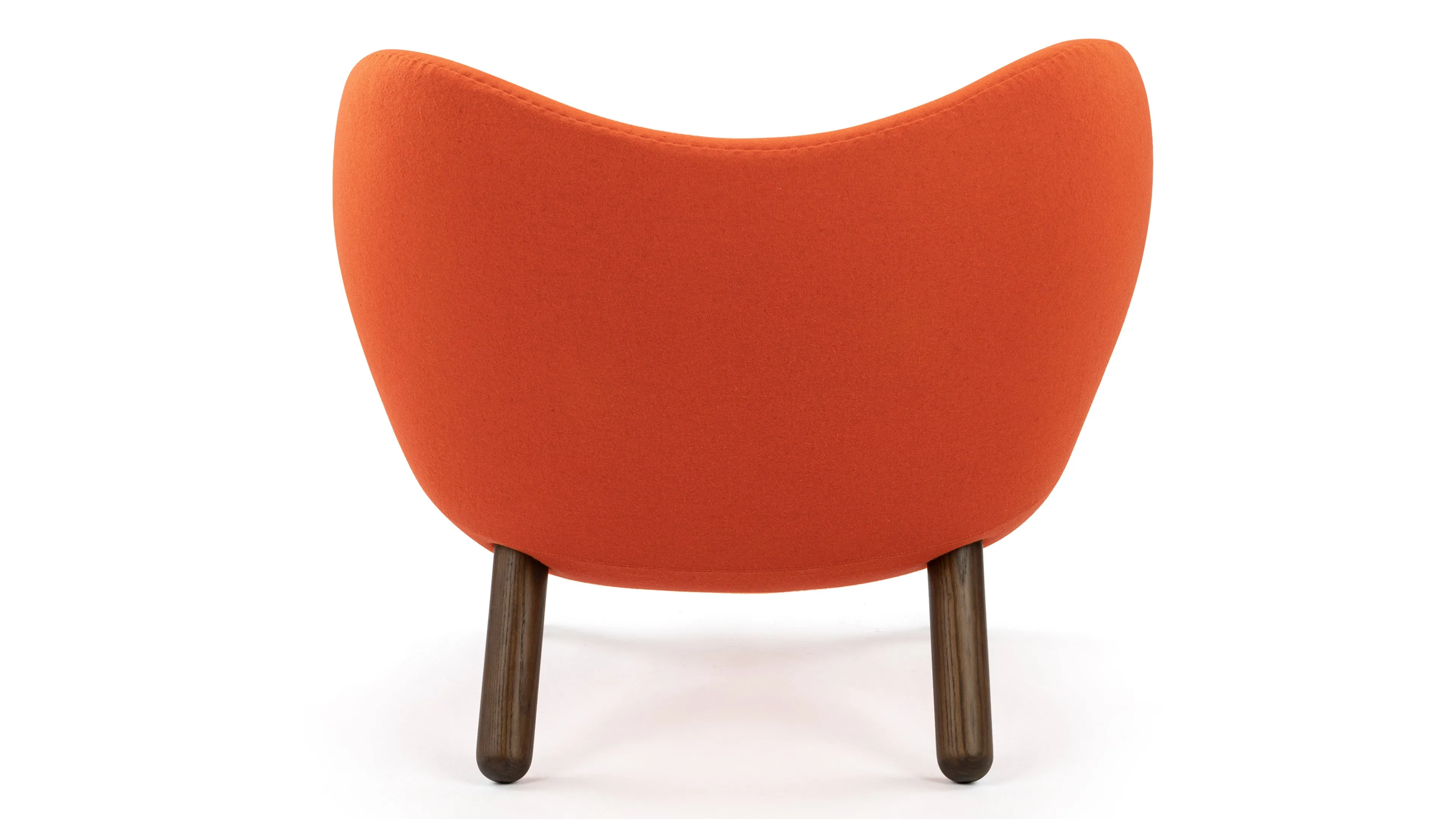 Pelican - Pelican Lounge Chair, Orange Wool