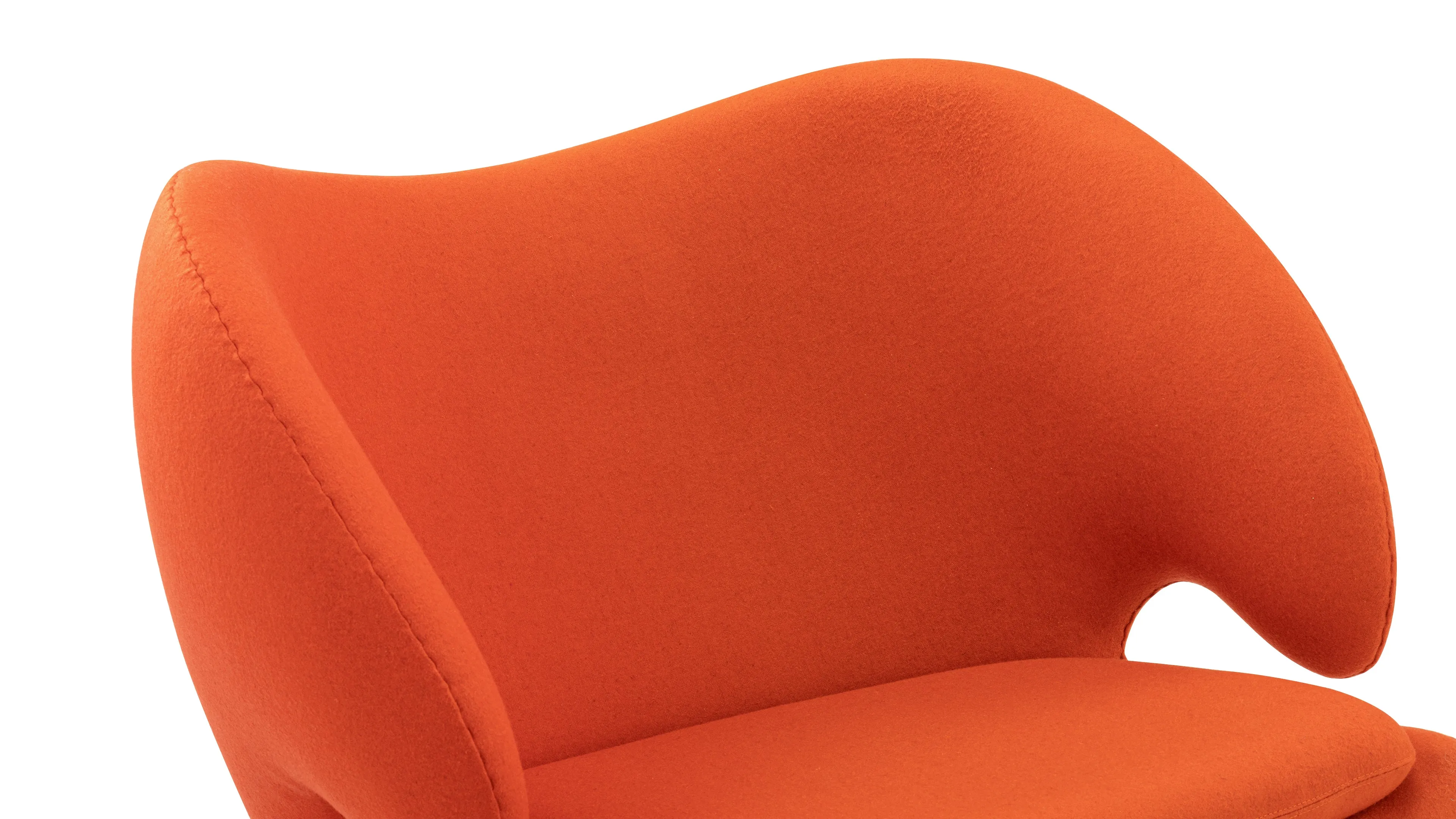 Pelican - Pelican Lounge Chair, Orange Wool