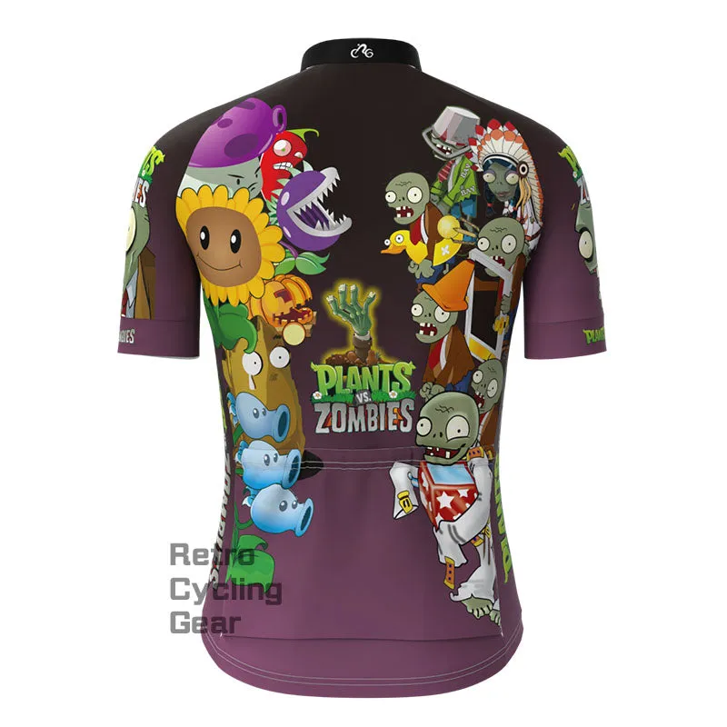 Plants Zombies Short Sleeves Cycling Jersey