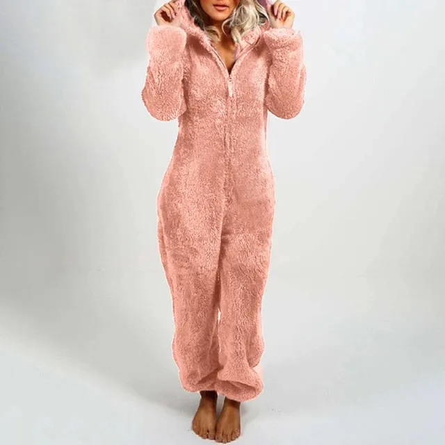 Plush Teddy Bear Women's Romper Suit