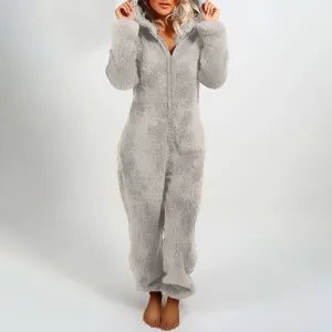Plush Teddy Bear Women's Romper Suit
