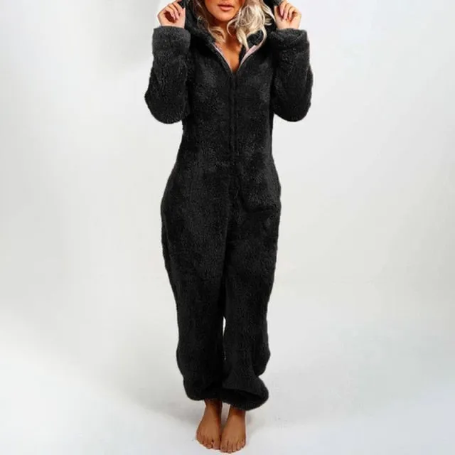 Plush Teddy Bear Women's Romper Suit