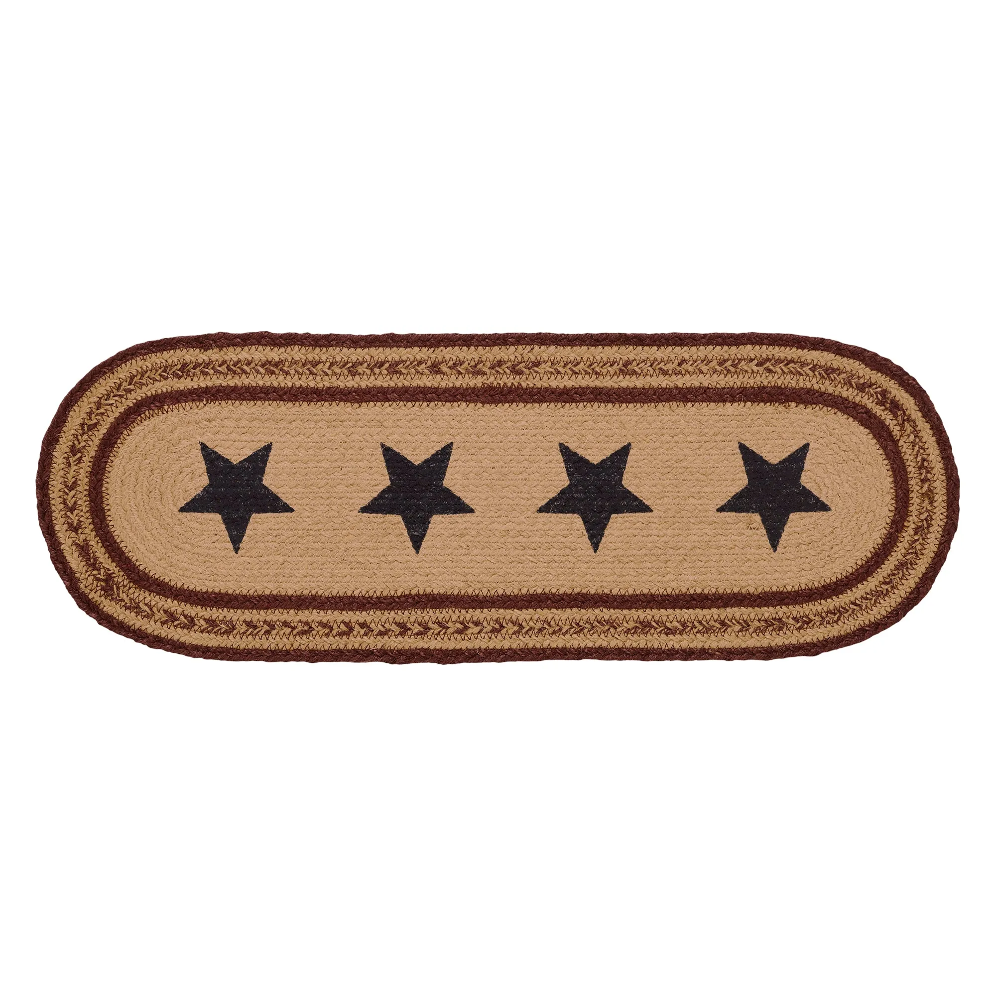 Potomac Jute Runner Stencil Stars