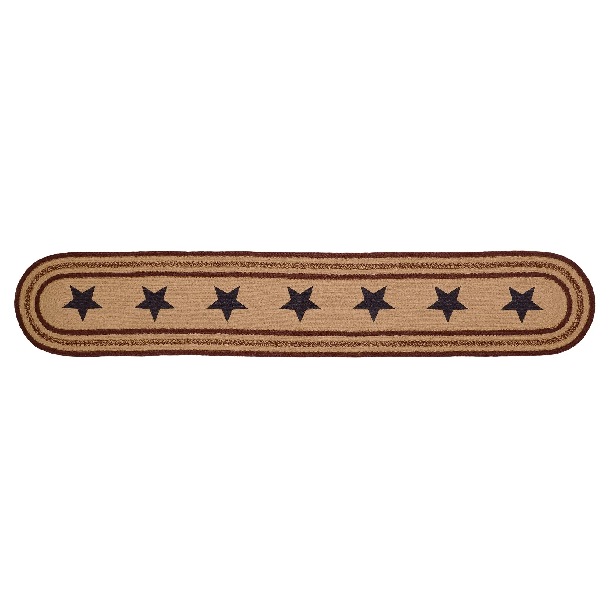 Potomac Jute Runner Stencil Stars