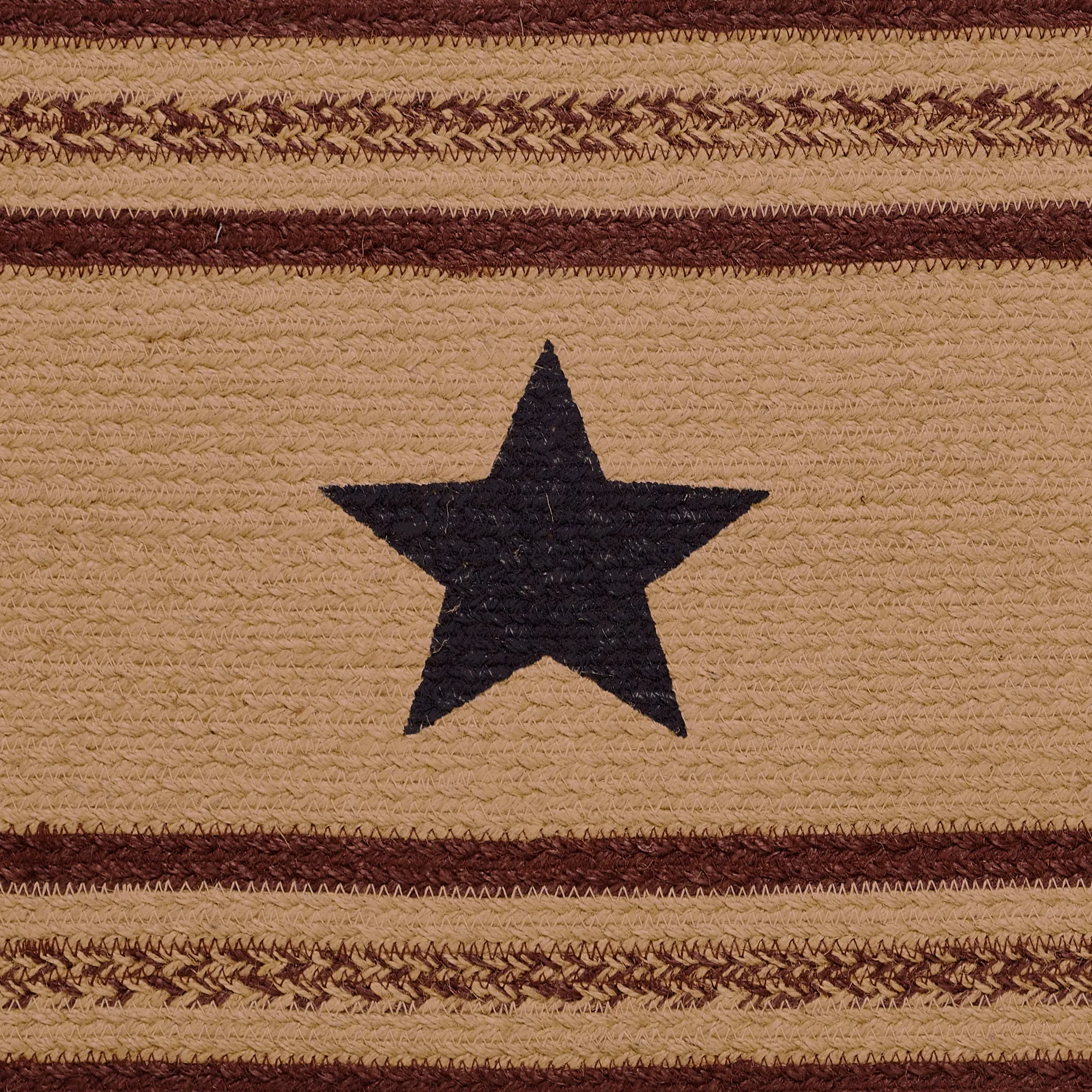 Potomac Jute Runner Stencil Stars