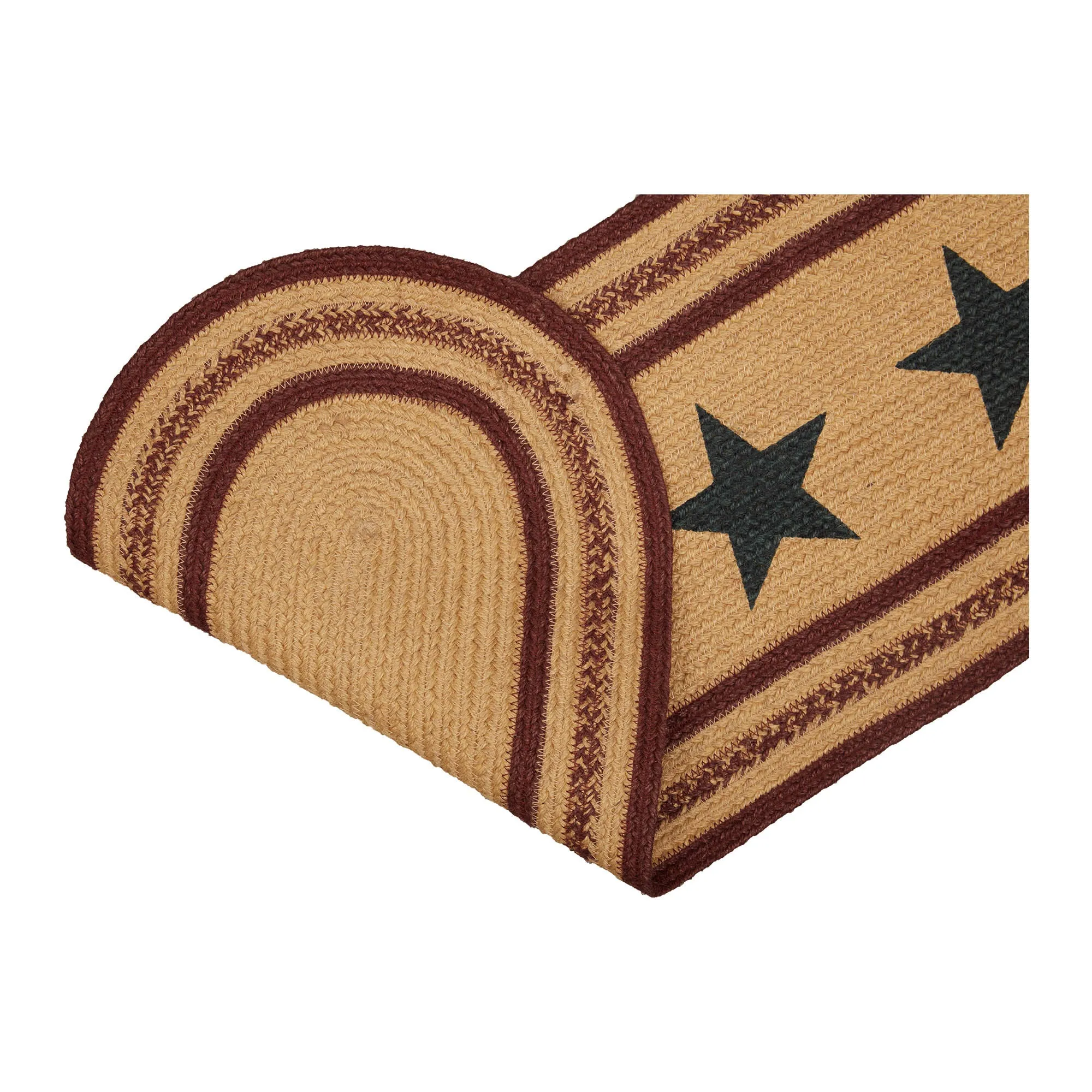 Potomac Jute Runner Stencil Stars